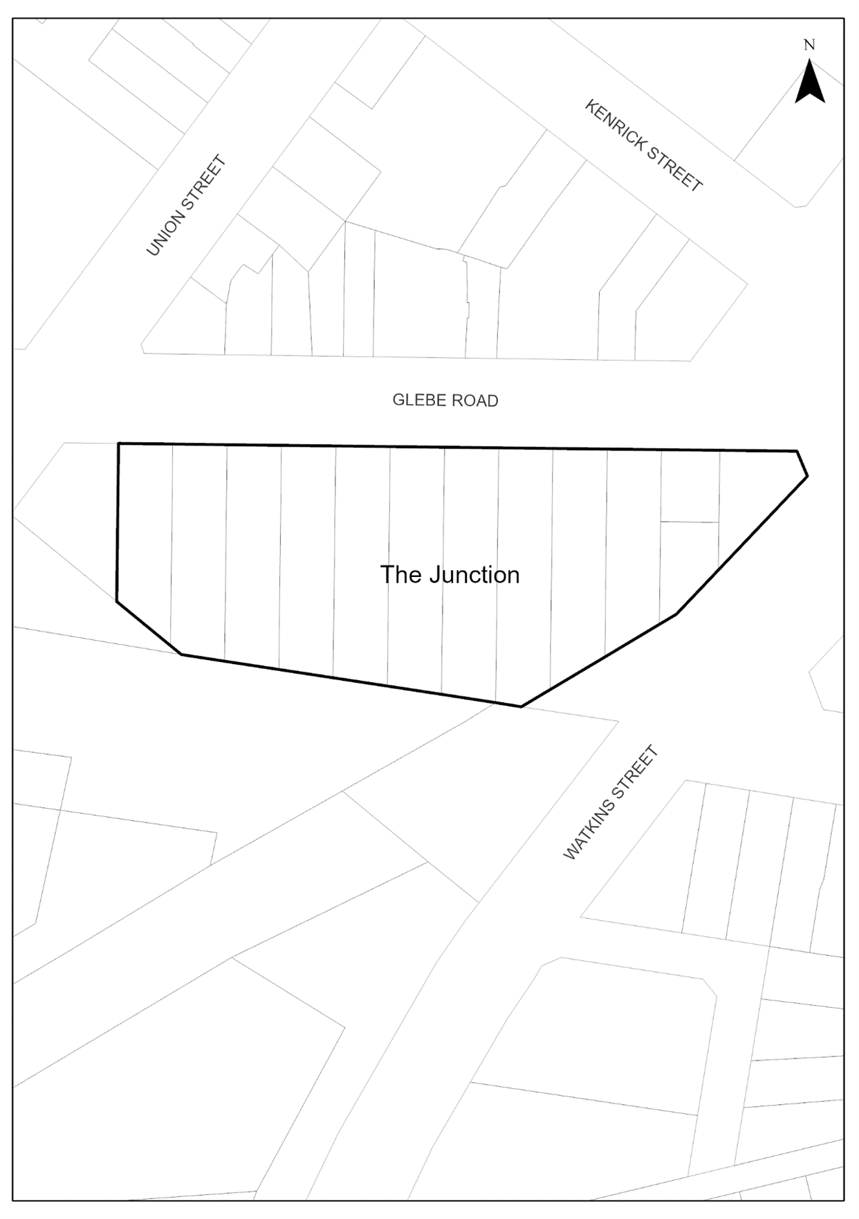 Map-E2-02-Land-application-–-Glebe-Road-Federation-Cottages-Heritage-Conservation-Area
